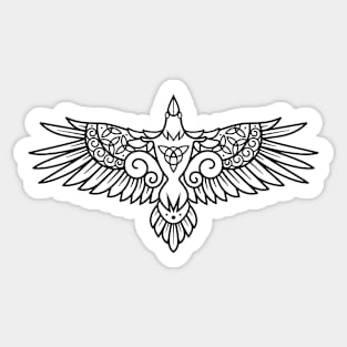 Celtic Raven Sticker